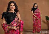 Exquisite Designer Silk Saree – Trendy Ethnic Wear for Weddings & Parties(Pink)