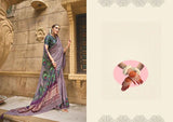 Royal Sage & Plum Majesty Gajji Silk Saree