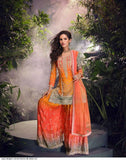 Ready-to-Wear Chinon Silk Embroidered Suit with Mirror Work and Net Dupatta