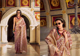 Blush Gold Tissue Silk Saree