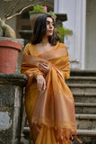 Golden Mustard & Gold Kalyani Silk Saree